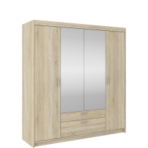 Szafa 4D z lustrem SO04 Dąb Sonoma ELENA Podstawowe
