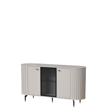 Komoda z zaokrąglonymi bokami i witryną ZA3 ZANTE Podstawowe (2)