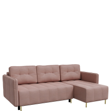 Narożnik z funkcją spania i pojemnikiem Prawy DELLO Podstawowe