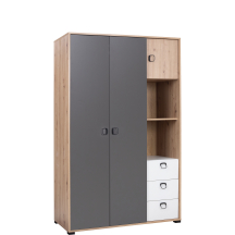 Szafa dwudrzwiowa z szufladą 120 cm KEVIN Podstawowe