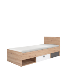 Łóżko 90 x 200 ze stelażem KEVIN Podstawowe