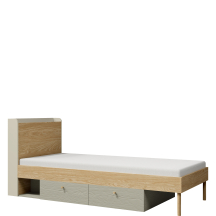 Łóżko 90 x 200 ze stelażem młodzieżowe YUKI Podstawowe (1)