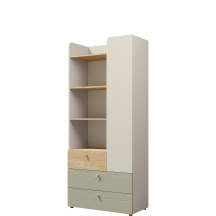 Regał z szufladami i drzwiami wysoki YUKI Podstawowe (1)