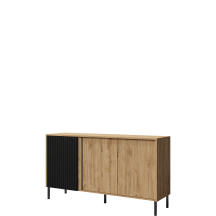 Komoda trzydrzwiowa z frezowanym frontem MIA Podstawowe