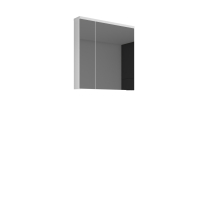 Szafka łazienkowa wisząca z lustrem 14 Biały Połysk / Biały PORTO Podstawowe