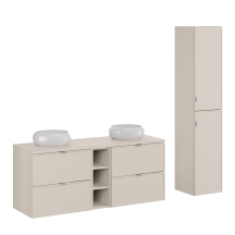 Zestaw mebli do łazienki 140 cm SET-BC HC2D BELLA CASHMERE Podstawowe