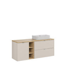 Szafka łazienkowa wisząca z umywalką 140 cm BELLA CASHMERE Podstawowe