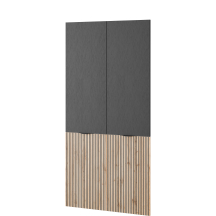 Drzwi do szaf SANDBOX Sento Czarny Grafitowy / Dąb Wotan SANDBOX Podstawowe