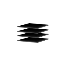 Dodatkowe półki do szaf SANDBOX Czarny Grafitowy - 4szt. SANDBOX Podstawowe