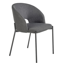 Krzesło metalowe K-373 Czarny / Popiel Podstawowe