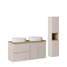 Zestaw mebli do łazienki 120 cm SET-NOC B OAK NOVA CASHMERE Podstawowe