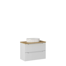 Szafka łazienkowa wisząca z umywalką 80 cm NOVA WHITE Podstawowe