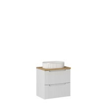 Szafka łazienkowa wisząca z umywalką 60 cm NOVA WHITE Podstawowe