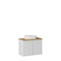 Szafka łazienkowa wisząca z umywalką 80 cm NOVA WHITE Podstawowe