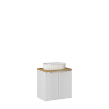 Szafka łazienkowa wisząca z umywalką 60 cm NOVA WHITE Podstawowe