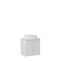 Szafka łazienkowa wisząca z umywalką 60 cm NOVA WHITE Podstawowe