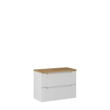 Zestaw szafek łazienkowych z blatem 80 cm NOVA WHITE Podstawowe