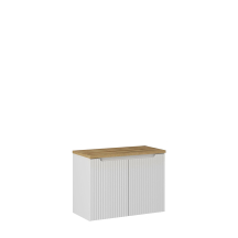 Zestaw szafek łazienkowych z blatem 80 cm NOVA WHITE Podstawowe