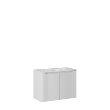 Szafka łazienkowa wisząca z umywalką 80 cm NOVA WHITE Podstawowe