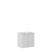 Szafka łazienkowa wisząca z umywalką 60 cm NOVA WHITE Podstawowe
