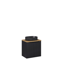 Szafka łazienkowa wisząca z umywalką 60 cm NOVA BLACK Podstawowe