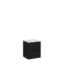 Szafka łazienkowa wisząca z umywalką 50 cm NOVA BLACK Podstawowe