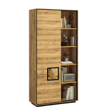 Regał z drzwiami drewniany Dziki Dąb olejowany WZ-0625-103 WZ-0625 Podstawowe