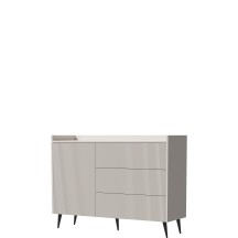 Komoda kaszmir z szufladami i drzwiami frezowane fronty ADEMO Podstawowe