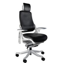 Fotel obrotowy ergonomiczny WAU SKÓRA NATURALNA Podstawowe (1)