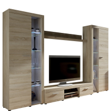 Zestaw mebli do salonu SO01 Dąb Sonoma RUMBA XL Podstawowe