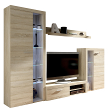 Zestaw mebli do salonu SO01 Dąb Sonoma RUMBA Podstawowe