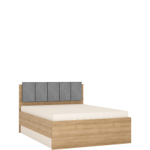 Łóżko 140 x 200 ze stelażem i materacem LYOZ02 LYON JASNY Podstawowe