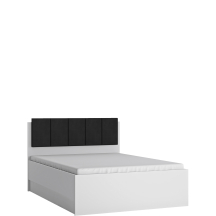 Łóżko 140 x 200 ze stelażem i materacem LYOZ02 LYON BIAŁY Podstawowe