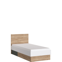 Łóżko 90 x 200 ze stelażem i materacem TWEZ02 TWENTY Podstawowe