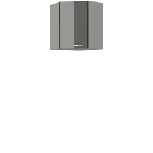 Szafka górna wisząca narożna 1 drzwi 60 x 60 GN-72 1F 45 GREY Podstawowe