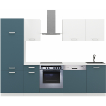 Zestaw mebli kuchennych 270 z blatem Skagerrak / Biały TONI Podstawowe