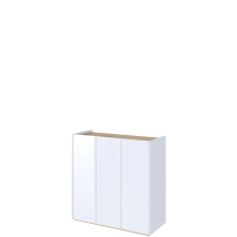 Komoda 3-drzwiowa z oświetleniem EA-03 Biały Połysk EASY Podstawowe