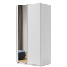 Szafa przesuwna 120 z lustrem MX-01 Biała MAXI Podstawowe