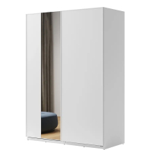 Szafa przesuwna 170 z lustrem MX-03 Biała MAXI Podstawowe