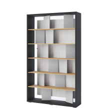 Regał otwarty z oświetleniem LED FP-01 FITT Szary Mat FITT Podstawowe