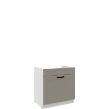 Szafka pod zlewozmywak 1 szuflada 80 ZL 1S LUNA CLAY GREY Podstawowe (1)