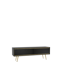 Szafka RTV pod telewizor 150 cm Czarny Grafit TORI Podstawowe