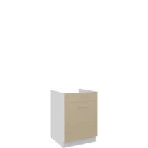 Szafka pod zlewozmywak 1 szuflada 60 ZL 1S LARA CAPPUCCINO POŁYSK Podstawowe