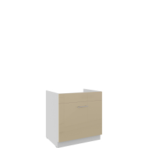 Szafka pod zlewozmywak 1 szuflada 80 ZL 1S LARA CAPPUCCINO POŁYSK Podstawowe