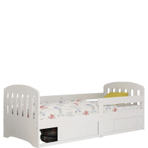 Łóżko dziecięce z materacem i schowkiem CLASSIC Podstawowe (1)