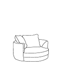 Fotel 1,5 obrotowy CIRI Szkic