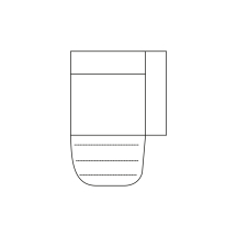 Segment 1RF z relaksem elektrycznym i akumulatorem Lewy MIA Szkic