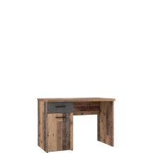 Biurko 110 cm z szufladą WNB935-C754Old-Wood Vintage / Beton Ciemnoszary WINNIE Podstawowe