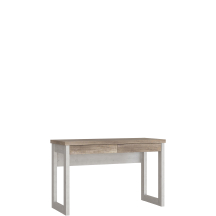 Biurko 120 cm DURB222-M296 Pinia Biała / Dąb Atyczny DURO Podstawowe