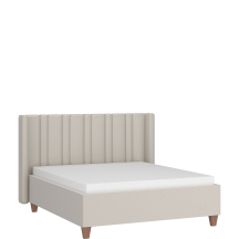 Łóżko tapicerowane ZENNA 140 x 200 ze stelażem i materacem AMARILLO Podstawowe